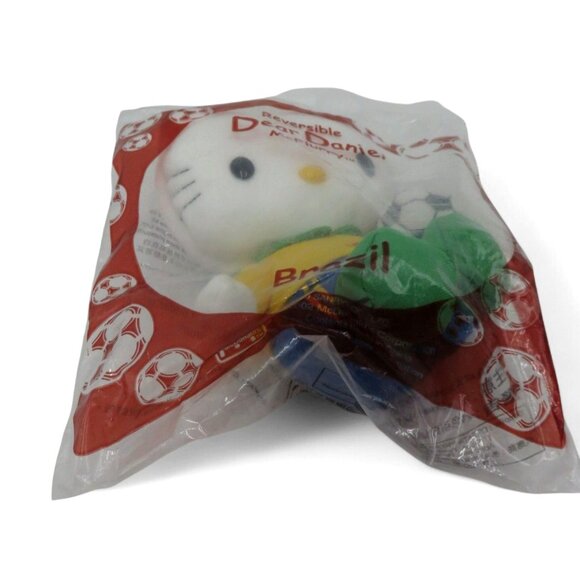 DEAR DANIEL Reversible McFlurry Brazil Soccer Plush Toy 2002 In Original Packagi - Picture 4 of 9